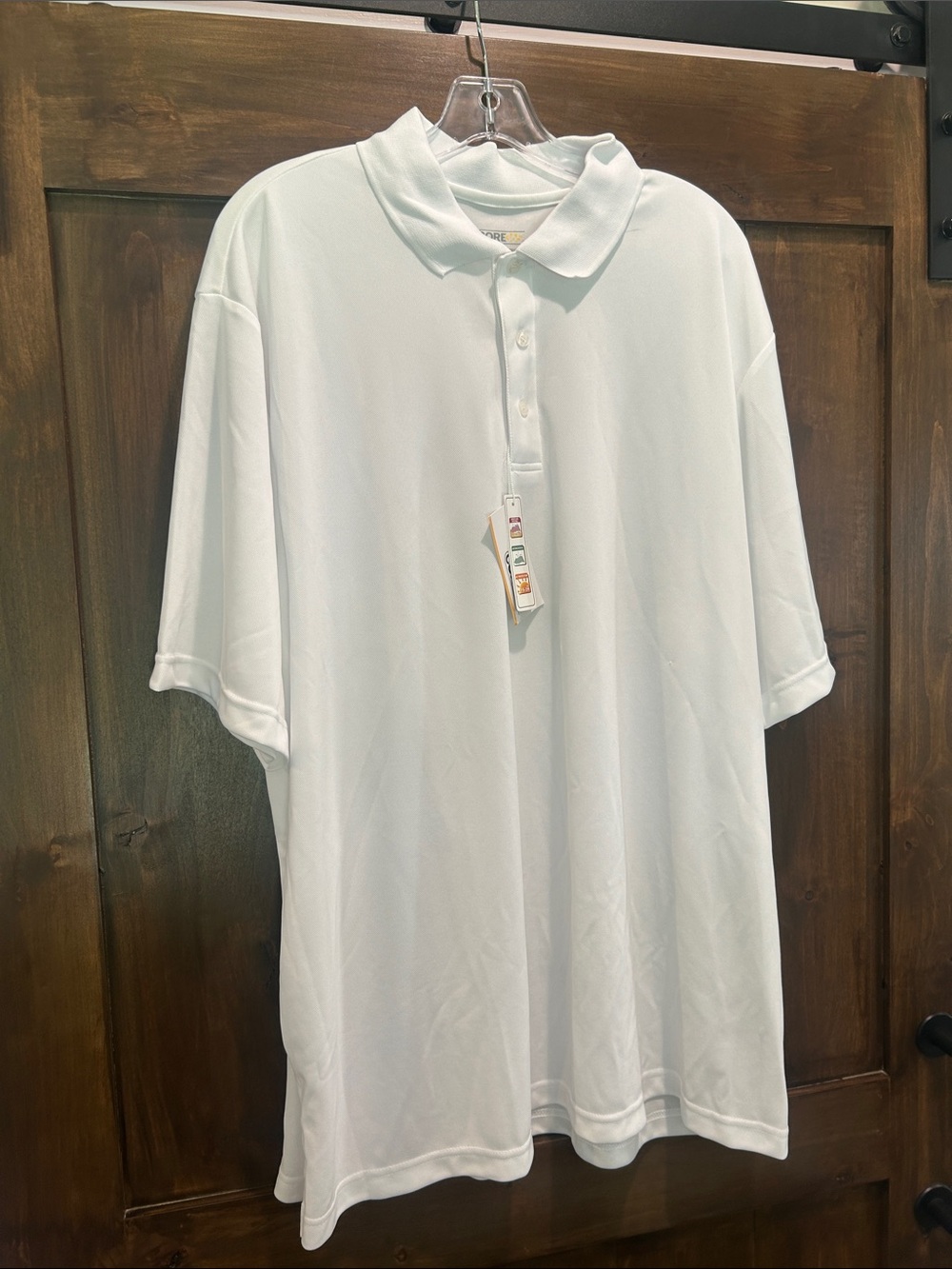 M280 NWT Core 365 Classic White Men's Polo Shirt - Size 3XL